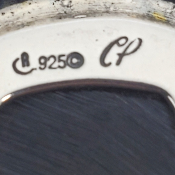 Carolyn Pollack Sterling Silver Turquoise Inlaid Pendant/Enhancer #17103 - Picture 10 of 10